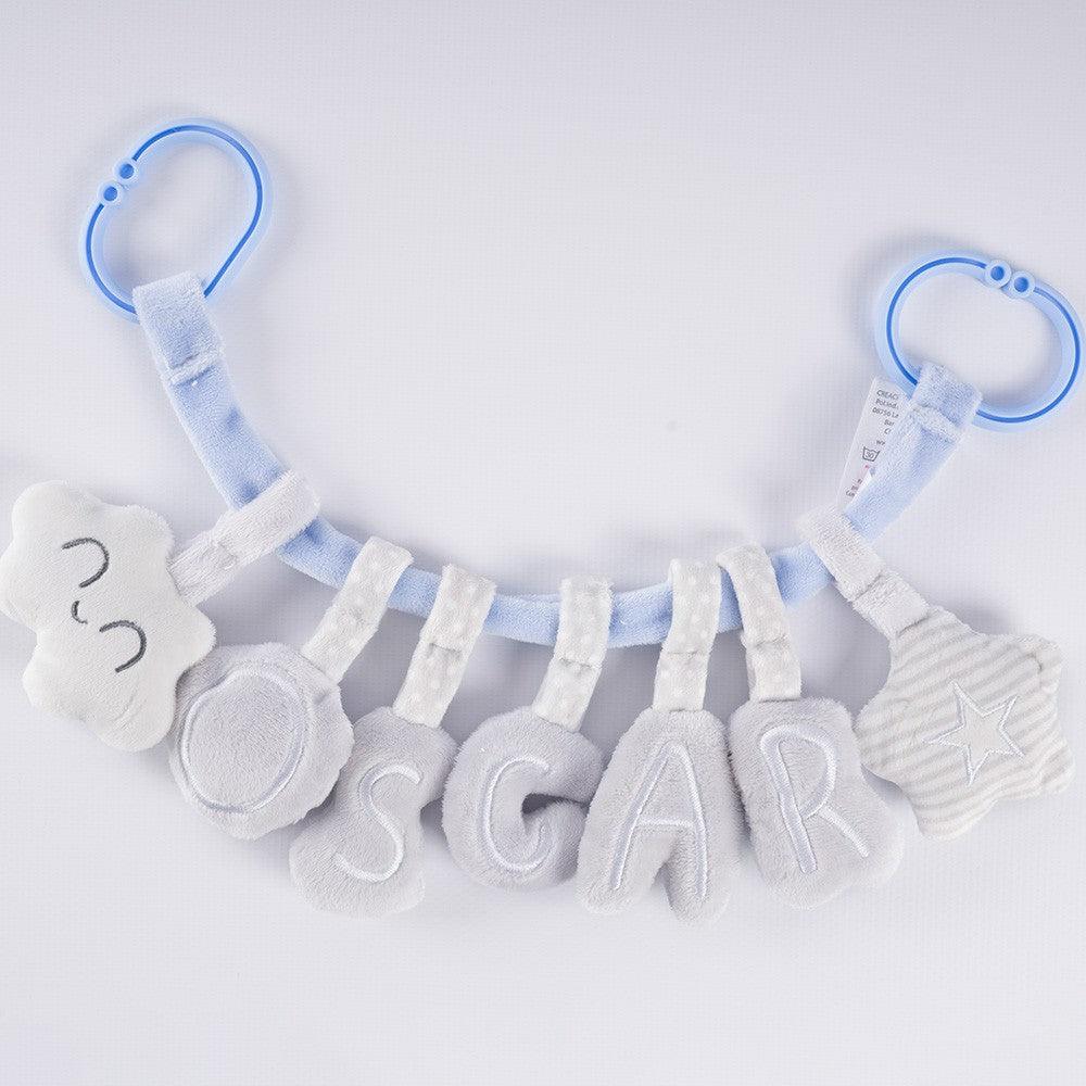 Colgador Personalizado Sonajero Nombre Bebé - Nanetes